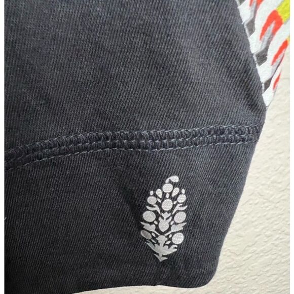 FP Movement by Free People Black Tank Top with Pink and Purple Accents - Picture 6 of 8